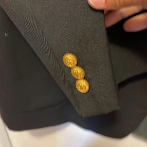 Black sport jacket/ blazer with silk lining - Picture 3 of 7